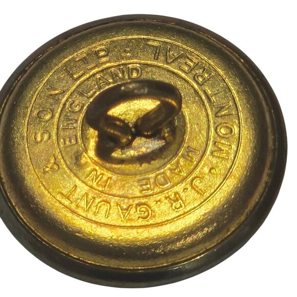 Four (4) Vintage J.R. Gaunt & Son Military Uniform Brass Buttons Made In England - Picture 3 of 3